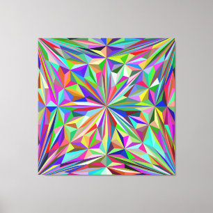 Abstraktes Kaleidoskop Leinwanddruck