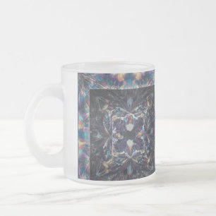 Abstraktes Kaleidoskop Mattierte Tasse