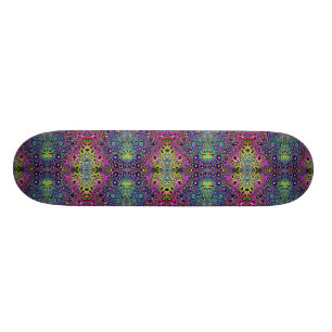 Abstraktes Kaleidoskop-Muster Skateboard