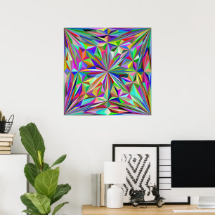 Abstraktes Kaleidoskop Poster
