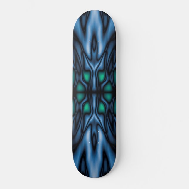 Abstraktes Kaleidoskopmuster Skateboard (Vorderseite)