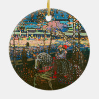 Abstraktes Kandinsky-Reitpaar farbenfroh