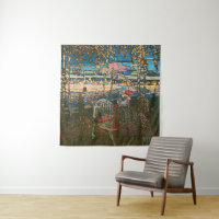 Abstraktes Kandinsky-Reitpaar farbenfroh