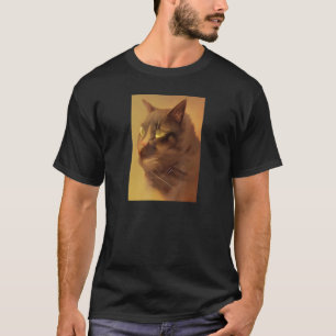 Abstraktes Katzenbild T-Shirt