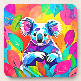 Abstraktes Koala-Design Getränkeuntersetzer