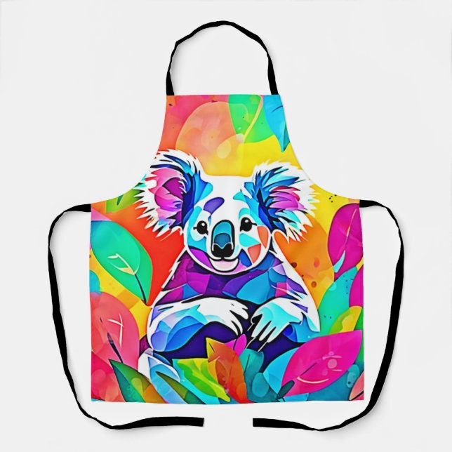 Abstraktes Koala-Design Schürze (Vorderseite)