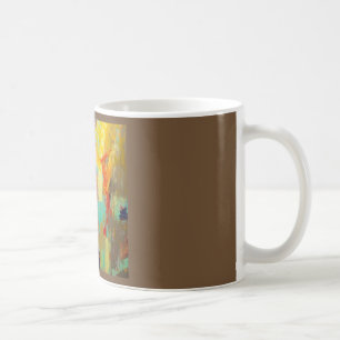 Abstraktes Koffeinsummen Tasse