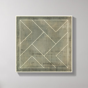 Abstraktes Konzept mit geometrischen Formen Leinwanddruck