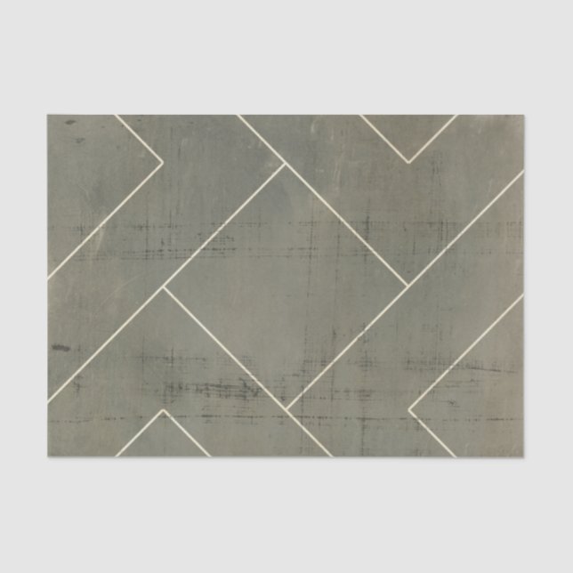 Abstraktes Konzept mit geometrischen Formen Seidenpapier (Vorderseite)