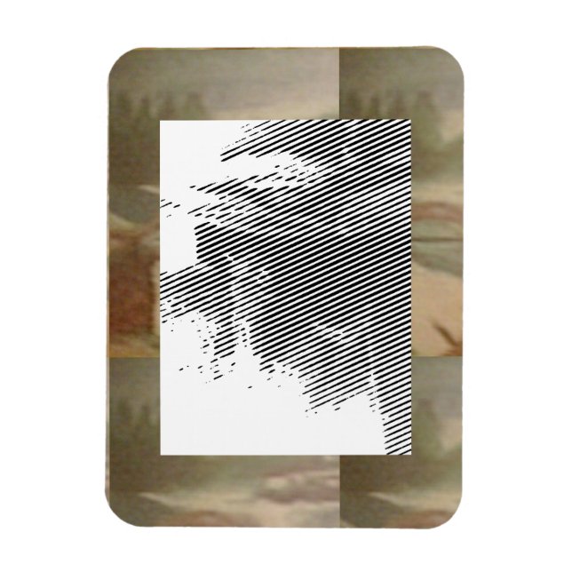 Abstraktes Konzert Flexibles Foto-Magnet Magnet (Vertikal)