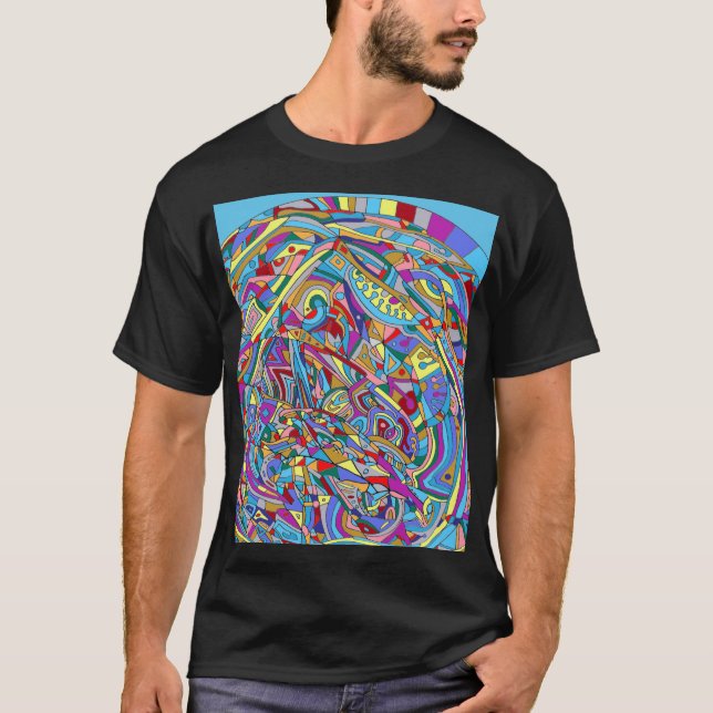 Abstraktes Korallenmeer T-Shirt (Vorderseite)
