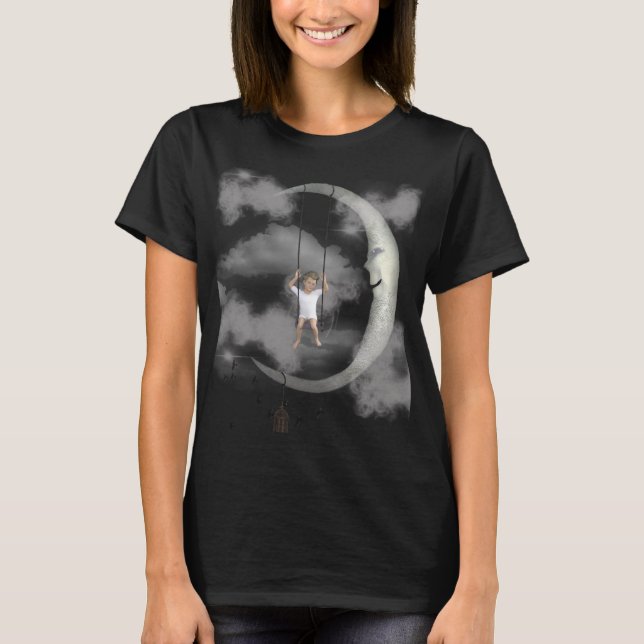 Abstraktes Kosmisches Wirbel T-Shirt für Damen - Ä (Vorderseite)
