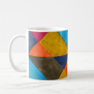 Abstraktes kreatives Wasserfarben-Design. Kaffeetasse