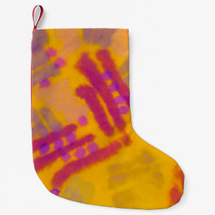 Abstraktes kreatives zeichn. Hintergrund der Farbe Kleiner Weihnachtsstrumpf