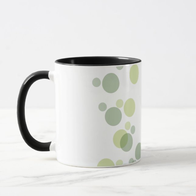 Abstraktes Kreis-Muster-Tasse Tasse (Links)