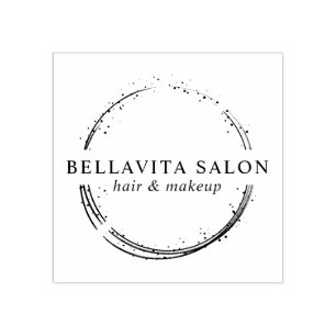Abstraktes Kreis Salon-Logo Gummistempel