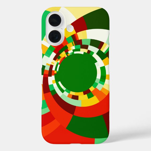 Abstraktes Kreismuster Case-Mate iPhone Hülle (Rückseite)