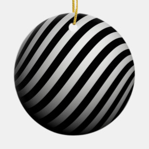 Abstraktes Kugel-Ornament Keramikornament