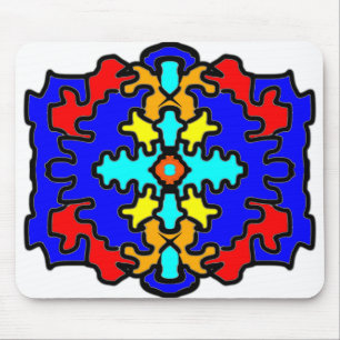 Abstraktes, kühnes Mandala Mousepad