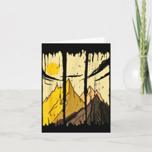 Abstraktes Kunst-Abenteuer Bergwandern im Freien Karte