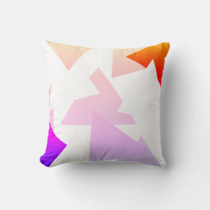 Abstraktes Kunst-Dreieck-Pyramide-Lila-Kissen Kissen