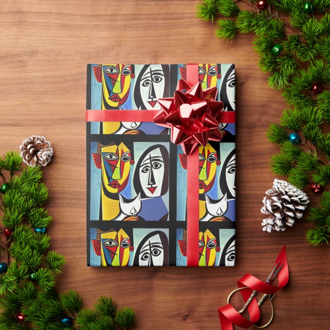 Abstraktes Kunst-Geschenkpapier Geschenkpapier (Feiertagsgeschenk)