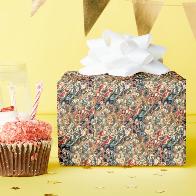 Abstraktes Kunst-Geschenkpapier Geschenkpapier (Geburtstagsparty)