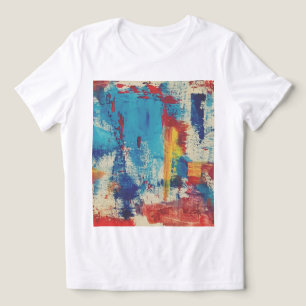 Abstraktes Kunst Grafik T-Shirt Tri-Blend Shirt