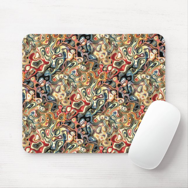 Abstraktes Kunst-Mauspad Mousepad (Mit Mouse)
