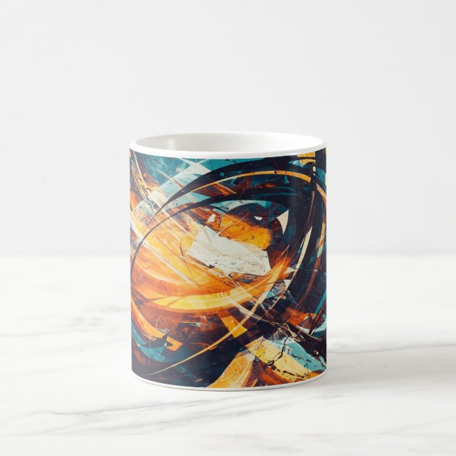 Abstraktes Kunst-Mug Kaffeetasse (Mittel)