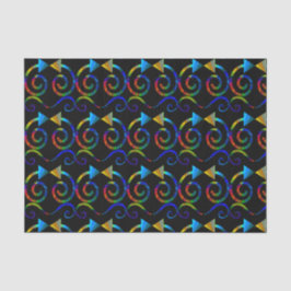 Abstraktes Kunst-Seidenpapier Seidenpapier