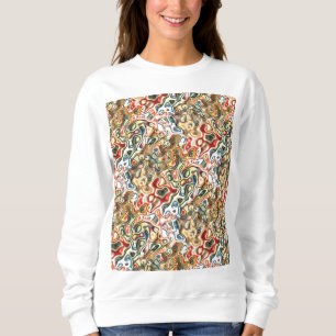 Abstraktes Kunst-Sweatshirt Sweatshirt
