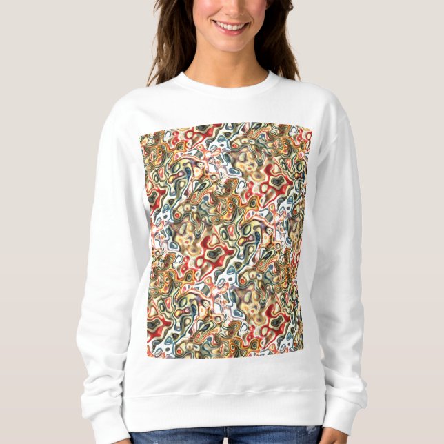 Abstraktes Kunst-Sweatshirt Sweatshirt (Vorderseite)