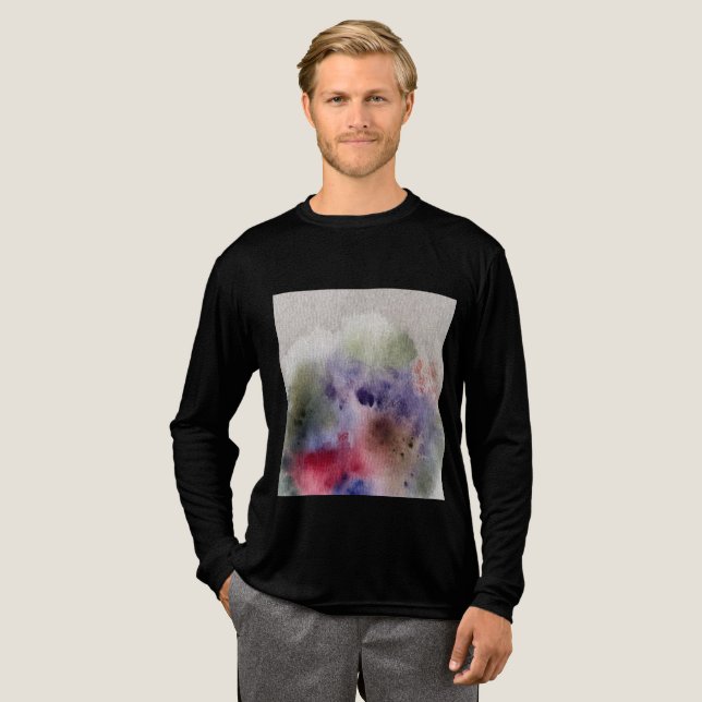 Abstraktes Kunst-Sweatshirt Tri-Blend Shirt (Volle Vorderseite)