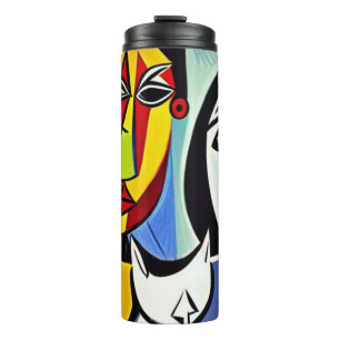 Abstraktes Kunst-Thermobecher Thermosbecher