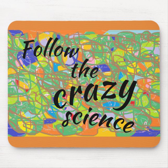 abstraktes Kunst Waisen-Schwarzes folgen der Mousepad (Vorne)