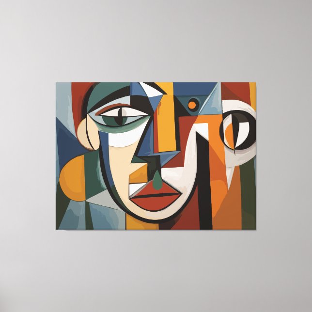 abstraktes Kunstbild Leinwanddruck (Vorderseite)