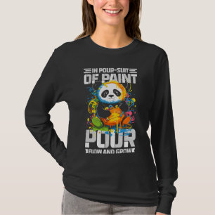 Abstraktes Kunstdesign für Farbmischungen und Flus T-Shirt
