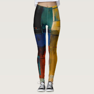 Abstraktes Kunstdesign Leggings