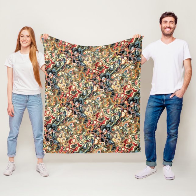 Abstraktes Kunstfleece-Decke Fleecedecke (Beispiel)