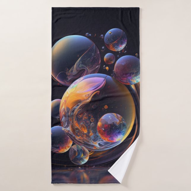 Abstraktes Kunsthandtuch Badehandtuch (Badehandtuch)