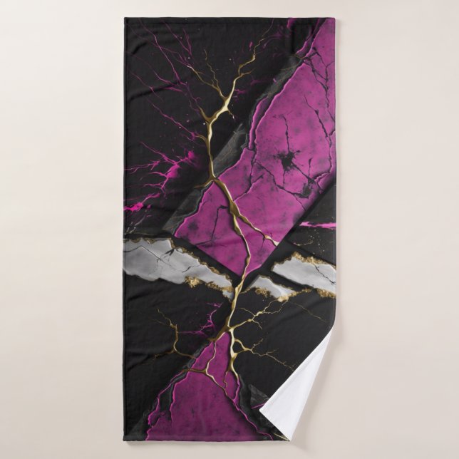 Abstraktes Kunsthandtuch Badehandtuch (Badehandtuch)