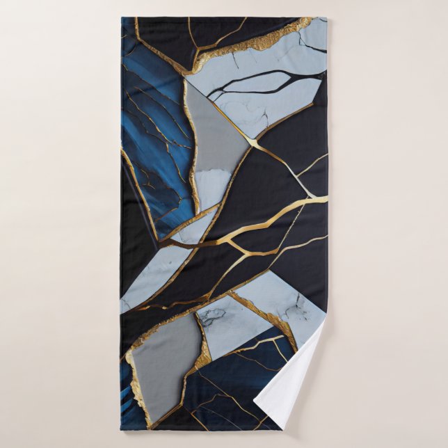 Abstraktes Kunsthandtuch Badehandtuch (Badehandtuch)