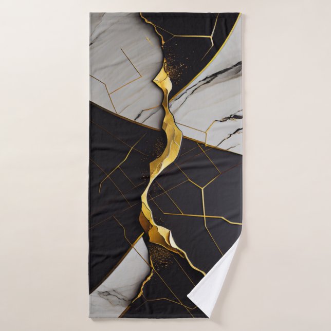 Abstraktes Kunsthandtuch Badehandtuch (Badehandtuch)