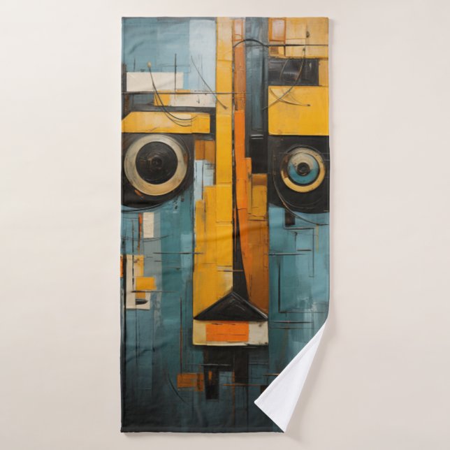 Abstraktes Kunsthandtuch Badehandtuch (Badehandtuch)