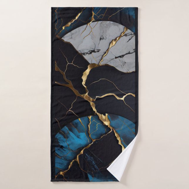 Abstraktes Kunsthandtuch Badehandtuch (Badehandtuch)