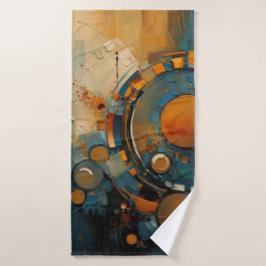 Abstraktes Kunsthandtuch Badehandtuch