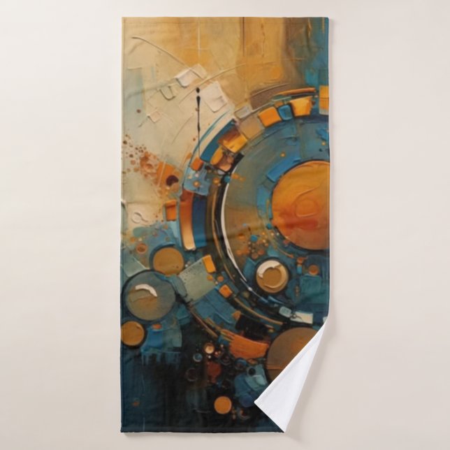 Abstraktes Kunsthandtuch Badehandtuch (Badehandtuch)