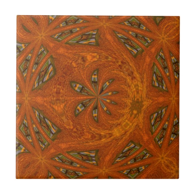 Abstraktes Kunstlabyrinth Fliese (Vorderseite)