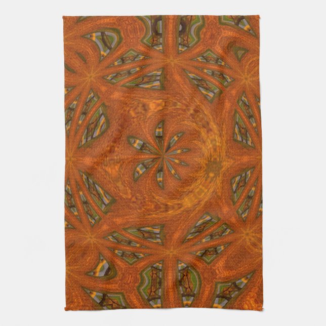 Abstraktes Kunstlabyrinth Handtuch (Vertikal)